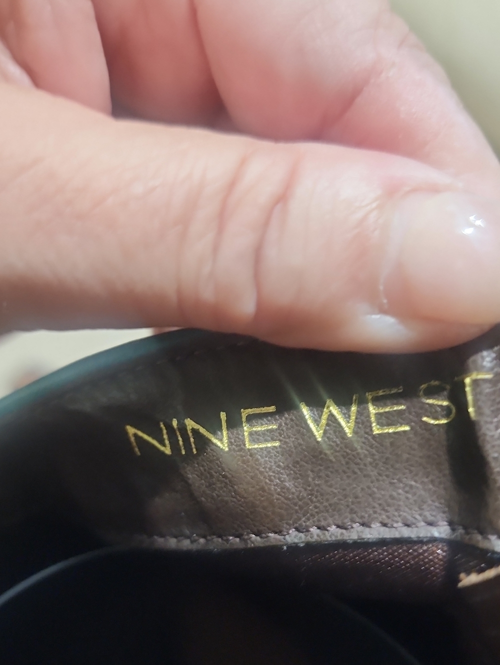 Vintage Nine West Brown Leather Butterfly Western Boots with Cream Teal Accents. - Picture 12 of 12